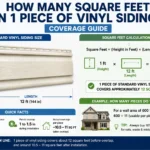 how many square feet one piece of vinyl siding covers.