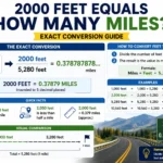 2000 feet equals how many miles