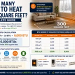 How Many BTUs to Heat 300 Square Feet