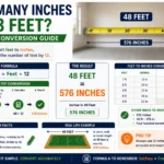 how many inches in 48 feet
