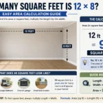 how many square feet is 12 × 8