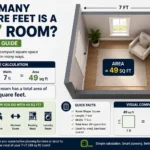how many square feet is a 7×7 room
