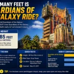 how many feet is the Guardians of the Galaxy ride