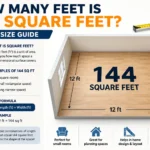 how many feet is 144 square feet,