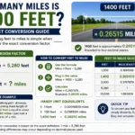 how many miles is 1400 feet