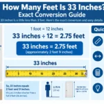 How Many Feet Is 33 Inches