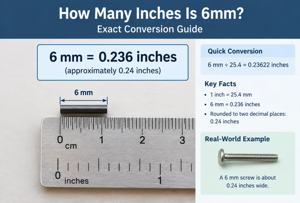 How Many Inches Is 6mm