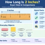 how long is 2 inches