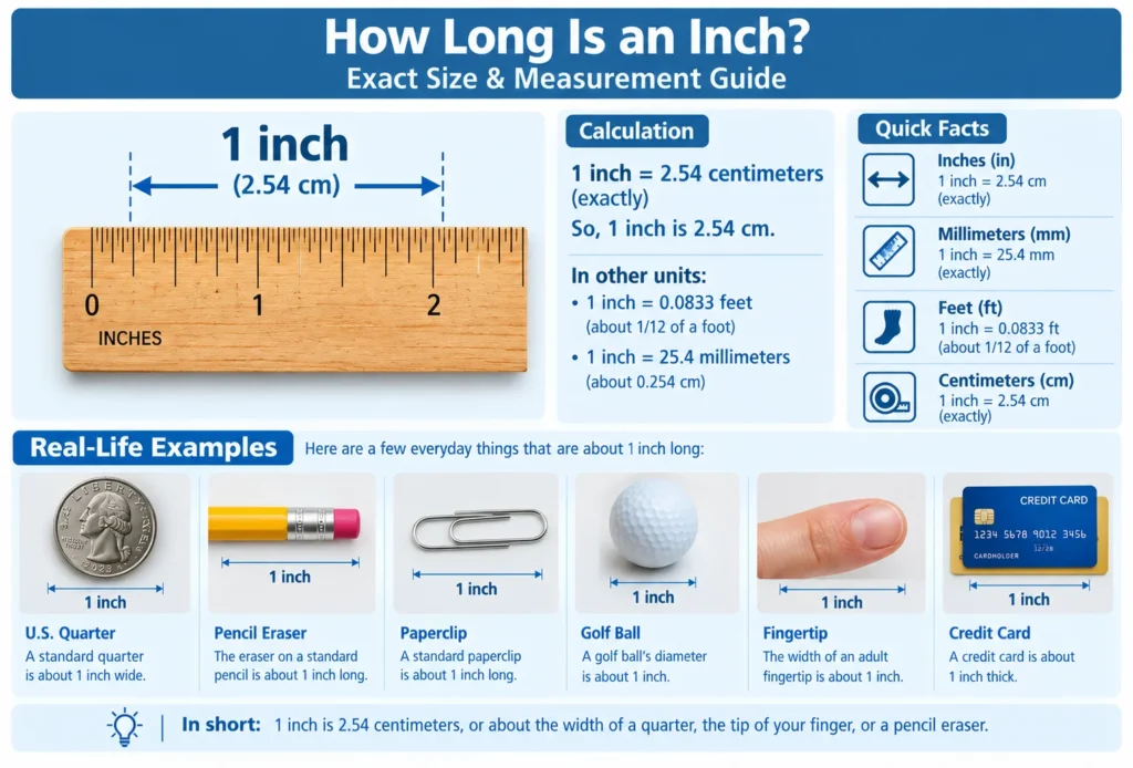 how long is an inch