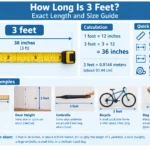 how long is 3 feet