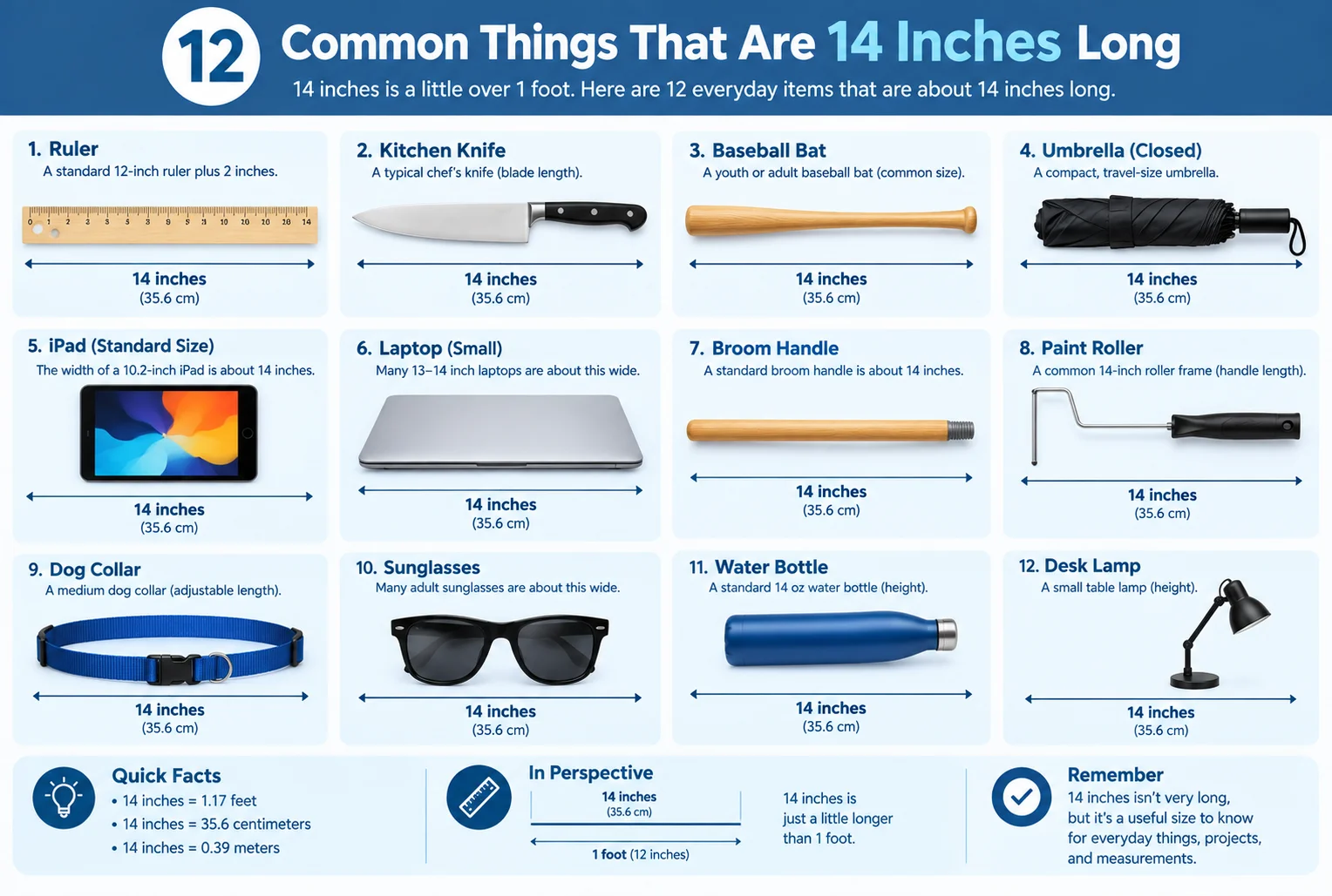12 Common Things That Are 14 Inches Long