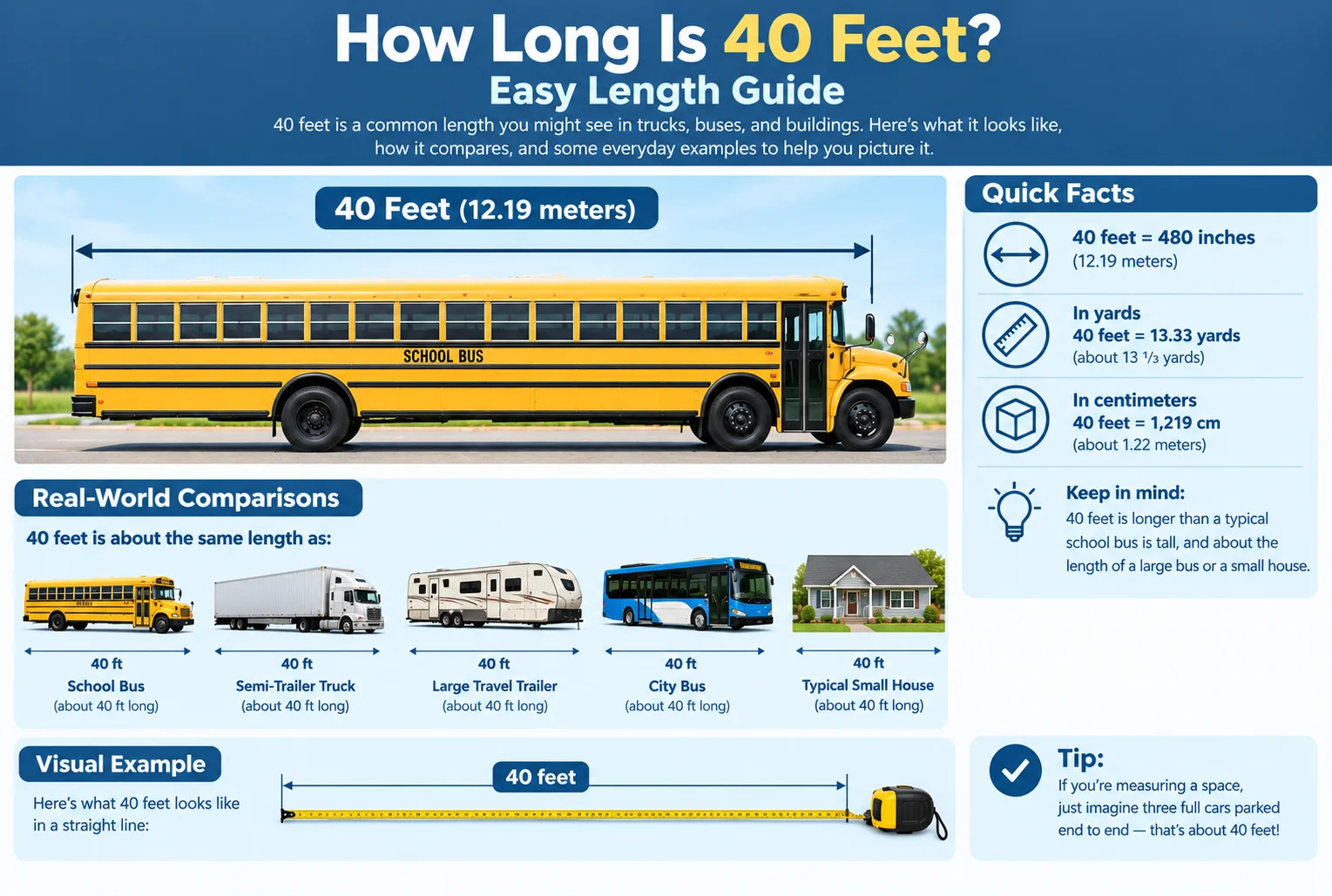 how long is 40 feet
