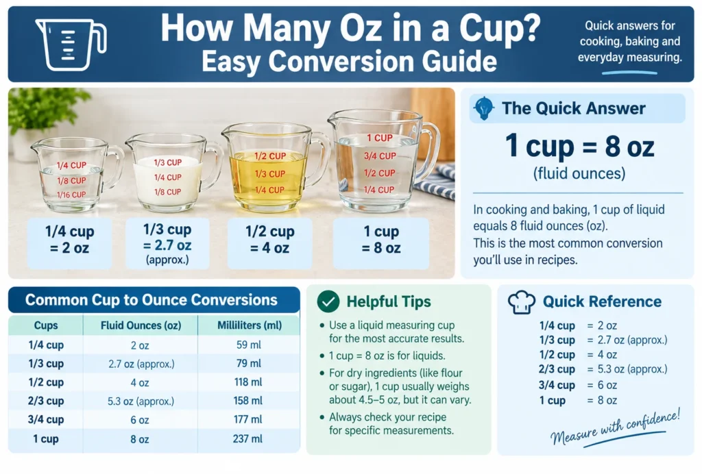 how many oz are in a cup