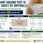 How Many Square Feet Is a 4x12 Sheet of Drywall
