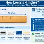 how long is 4 inches