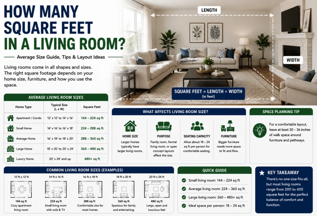 How Many Square Feet in a Living Room