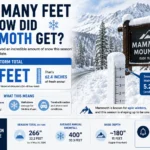 how many feet of snow did mammoth get