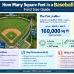 How Many Square Feet in a Baseball Field