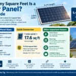 how many square feet a solar panel