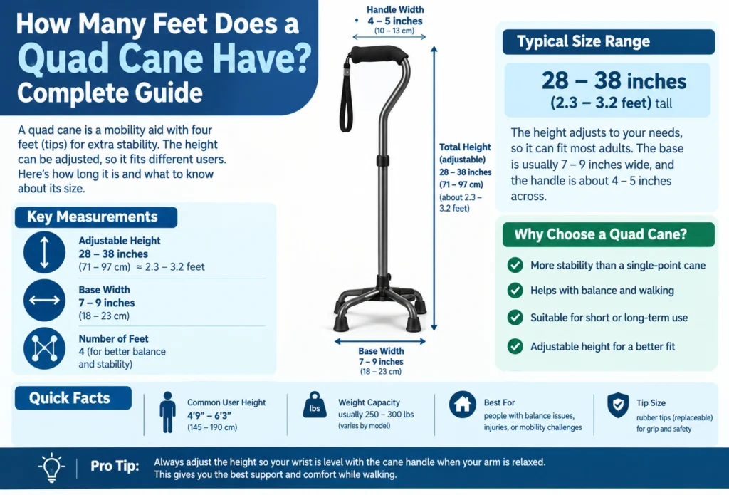 How Many Feet Does a Quad Cane Have