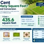 one cent how many square feet