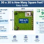 30 x 30 is how many square feet