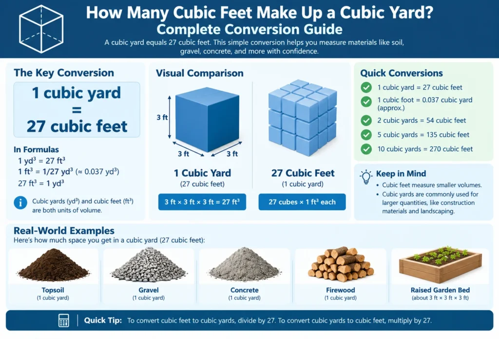How Many Cubic Feet Make Up a Cubic Yard