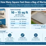 How Many Square Feet Does a Bag of Mortar Cover
