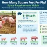 how many square feet per pig