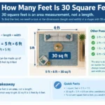 how many feet is 30 square feet