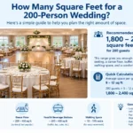 How Many Square Feet for a 200-Person Wedding